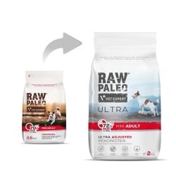 RAW PALEO Ultra Mini Adult Oksekd - trt hundefoder - 2 kg