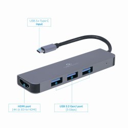 USB-C HDMI Hub 3xUSB 3.0