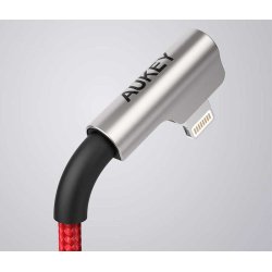AUKEY CB-AL01 R�d OEM U SB - Lightning Nylon Ca