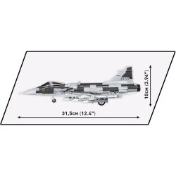 Bricks Armed Forces SAAB Jas 39 Gripen E 480 blokke