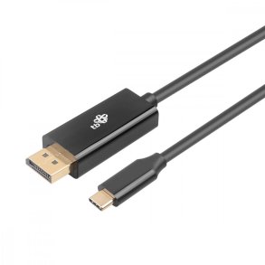 USB C - Displayport kabel 2m sort
