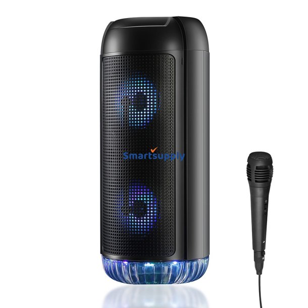 PartyBox UNI tr�dl�s H�jtaler med mikrofon og karaoke funktion Bluetooth 5.0 MT3174