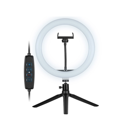 Ringlampe 26 cm med mini tripod
