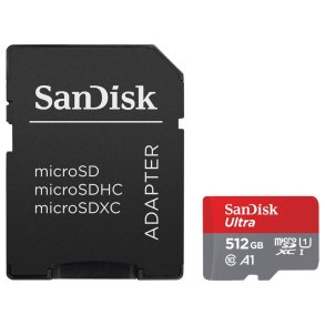 Ultra microSDXC kort 512GB 150MB/s A1 + Adapter SD