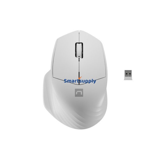 Tr�dl�s mus Siskin 2 1600 DPI Bluetooth 5.0 + 2.4GHz, hvid