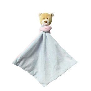 Krammebamse Teddy bj�rn Milus 25 cm lyser�d-bl�