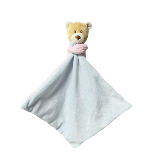 Krammebamse Teddy bj�rn Milus 25 cm lyser�d-bl�