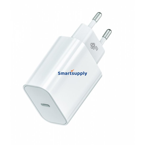 Universal oplader USB C 20W Power Delivery hvid