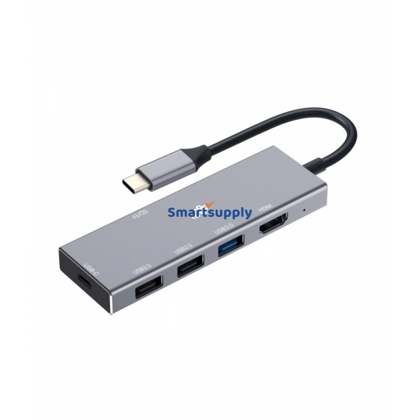 Adapter HUB USB C 7i1 - HDMI, USBx3, PD, SD/TF