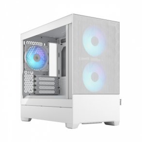 PC kabinet Pop Mini Air TG Clear Tint RGB hvid