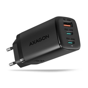 AXAGON ACU-DPQ65 GAN WA ll oplader, 3x port USB
