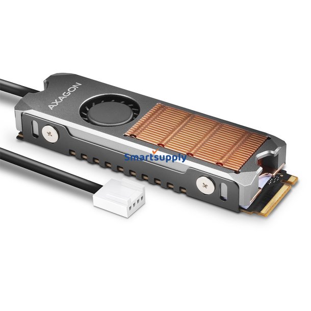 AXAGON CLR-M2FAN, aktiv bl�ser M.2 SSD, 80mm SSD