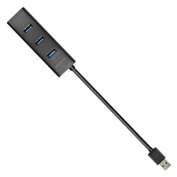 Ladehub HUE-S2B 4x USB 3.2 Gen 1, MicroUSB ladeconnector