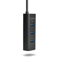 Ladehub HUE-S2B 4x USB 3.2 Gen 1, MicroUSB ladeconnector