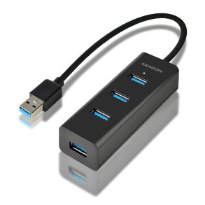 Ladehub HUE-S2B 4x USB 3.2 Gen 1, MicroUSB ladeconnector