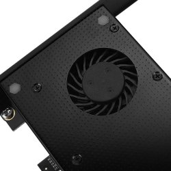 PCEM2-DC PCI-E 3.0 4x - DUAL M.2 SSD (NVMe + SATA), dual sp�nding, op til 110mm SSD, bl�ser + k�leplade