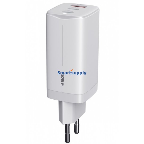 Lader ILUC65 GaN 65W USB-C hvid