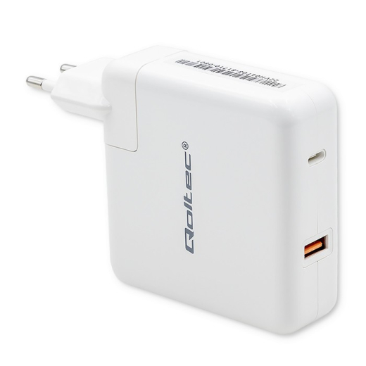 Str�moplader GaN FAST 108W, USB C, hvid