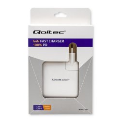 Str�moplader GaN FAST 108W, USB C, hvid