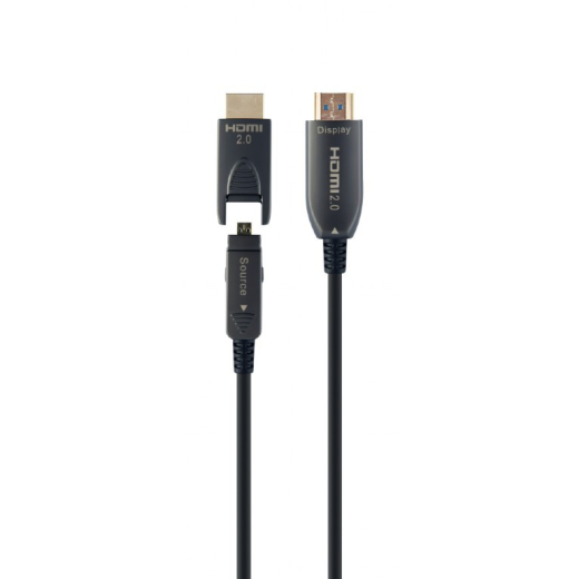 Kabel AOC High Speed HDMI med ethernet 30 m med adapter D/A