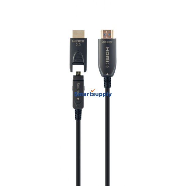 Kabel AOC High Speed HDMI med ethernet 30 m med adapter D/A