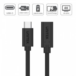 Forl�ngerkabel USB-C 3.1; 1m; C14086BK-1M