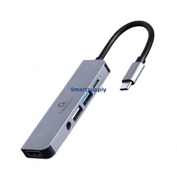 Adapter USB-C 5in1, PD, HDMI, Audio, USB 3.1, USB 2.0