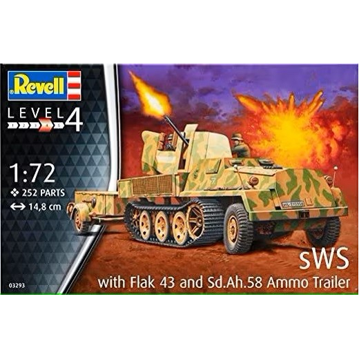 Model plastik SWS W/Flak43 &amp; SD AH58 Ammovogn