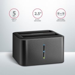 AXAGON ADSA-D25, USB 3.2 Gen 1 2xSata 6G 2.5in