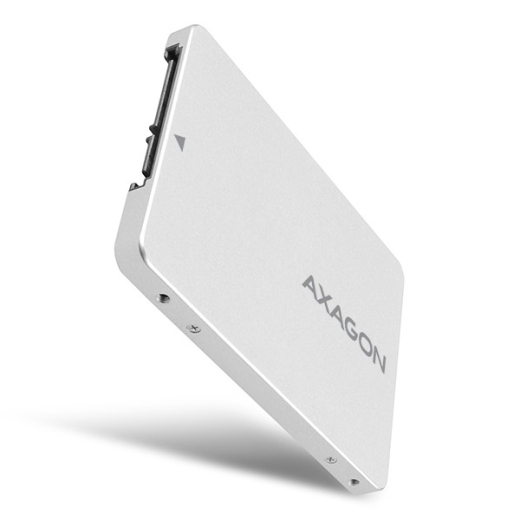 ALU-kabinet, RSS-M2SD SATA - M.2 SSD SATA, op til 80mm SSD, s�lv