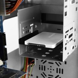 ALU-kabinet, RSS-M2SD SATA - M.2 SSD SATA, op til 80mm SSD, s�lv