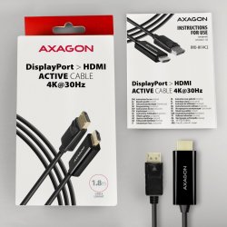 DisplayPort > HDMI 1.4 kabel 1.8m 4K/30Hz, RVD-HI14C2