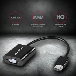 Reducer / Adapter RVH-VGAN, HDMI -> VGA, FullHD, Audio OUT