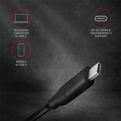 Kabel RVC-DPC USB-C til DispalyPort