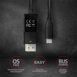 Kabel RVC-DPC USB-C til DispalyPort
