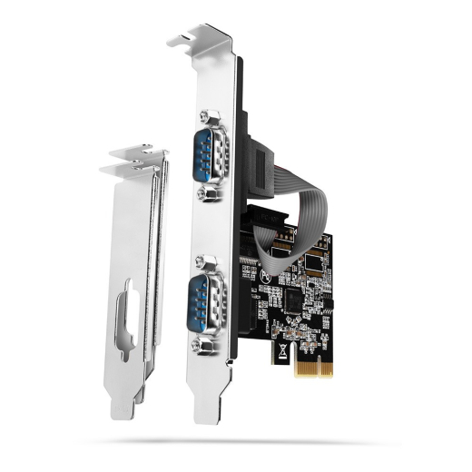 Adapterchip PCEA-S2N PCIe ASIX AX99100 2x Seriel Port + LP