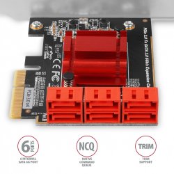 PCIe Controller 6x intern SATA 6G port + LP PCES-SA6