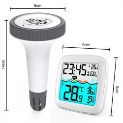 Tr�dl�s pooltemperatursensor GB216