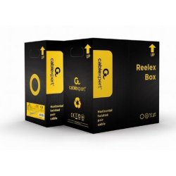 UTP solid gr� kabel, cat. 5E, AWG 24 CCA, 1000 ft