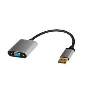 Displayport til VGA adapter, 1080p/60Hz, alu, 0.15