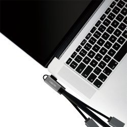 USB3.2 Hub USB-C/M 90, til 3xUSB-A/F, 0.15m