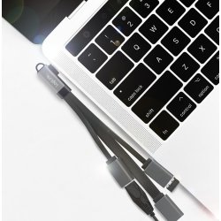 USB3.2 Hub USB-C/M 90, til 3xUSB-A/F, 0.15m