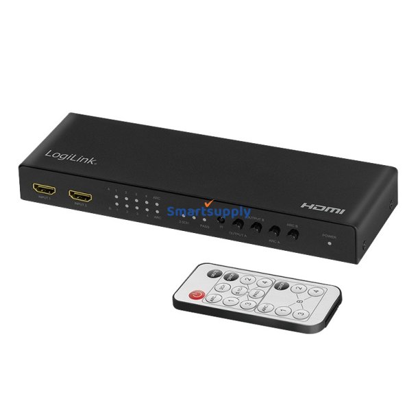 HDMI switch 4x2-port 4K/60Hz