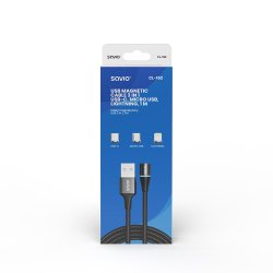 Kabel USB 3w1 1m CL-152