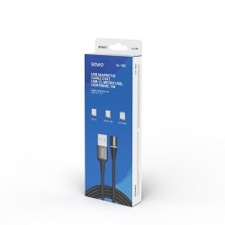 Kabel USB 3w1 1m CL-152