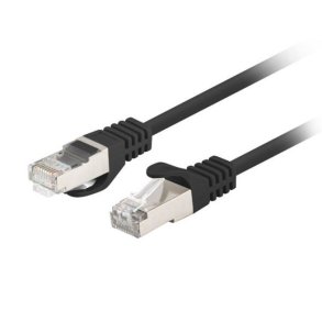 Patchcord kat.6 FTP 0.5m sort Fluke 10-pack