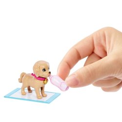 Dukke Barbie og hvalpe