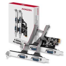 AXAGON PCEA-S4N, PCIe-controller 4x RS232