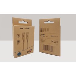 USB C - USB C Kabel 1m. �kologisk materiale 2.0 3A