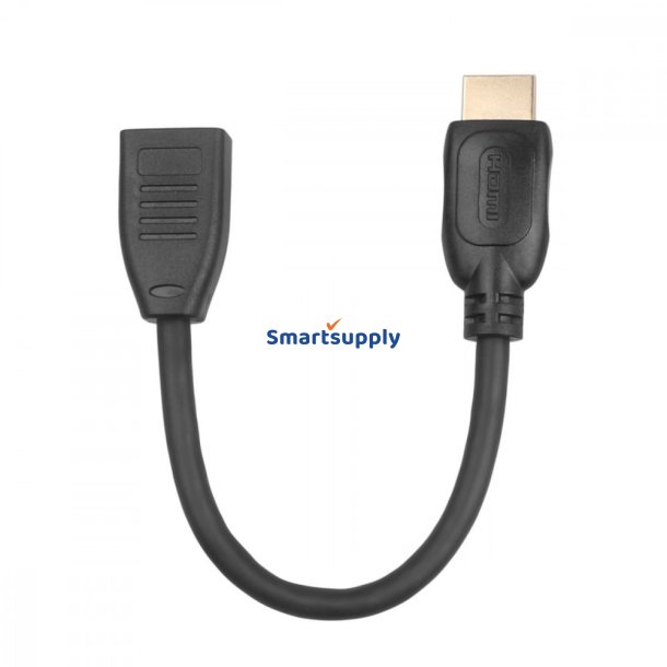 Kabel HDMI F-M 15 cm v2.0 forl�ngerkabel